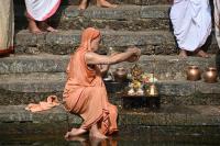 Pujana at Shivaganga Sarovar
